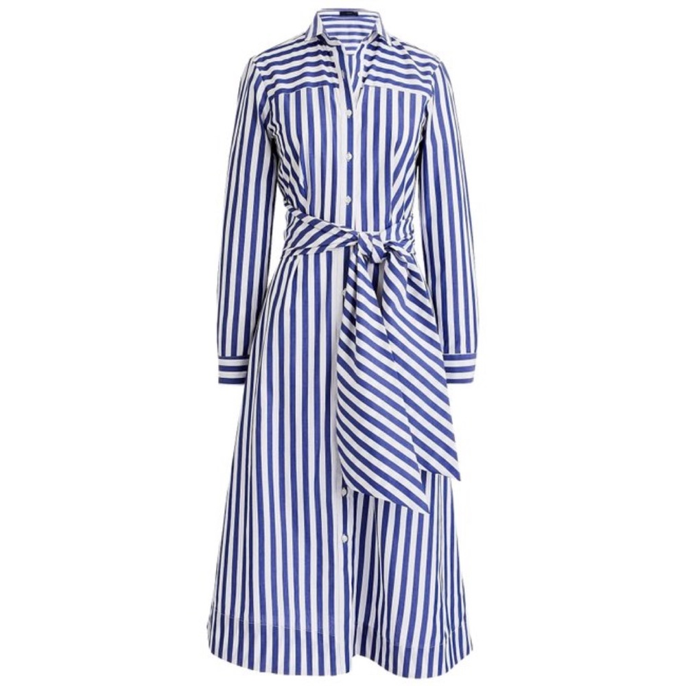 J Crew Women's Tie Waist Shirt Dress